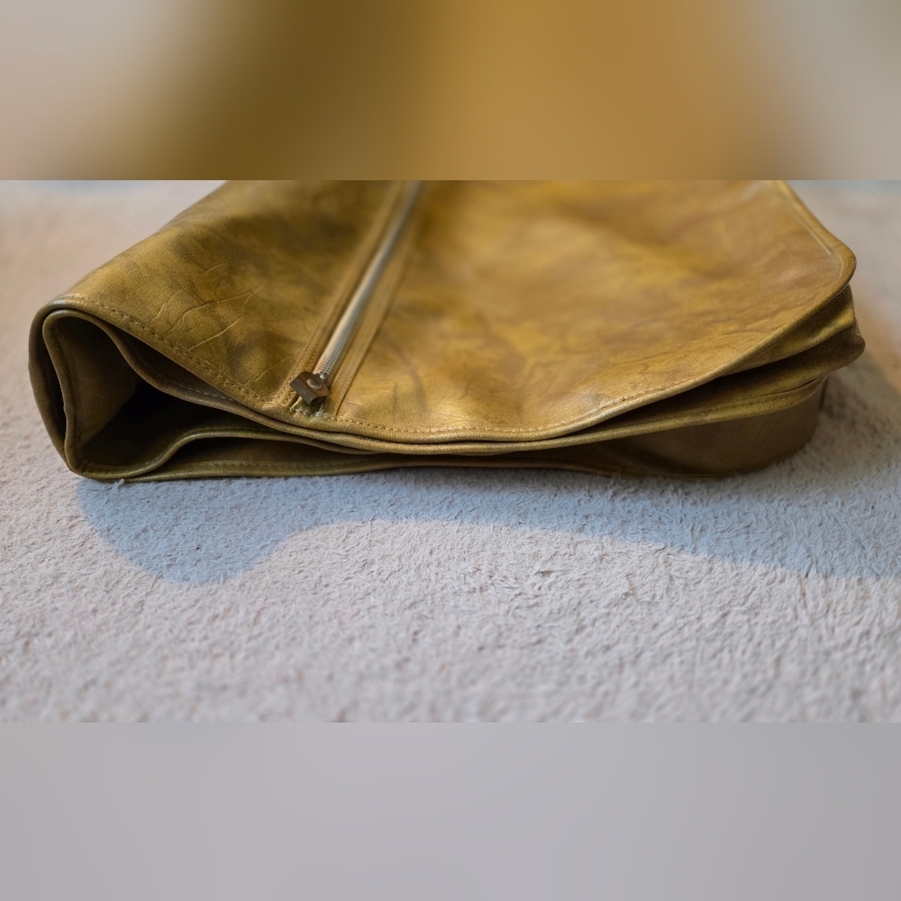 American Tourister Vintage Hanging Travel Bag Faux Leather Tan - Picture 11 of 11